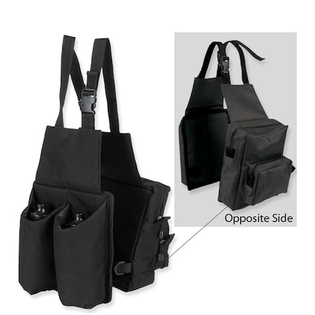 Jacks Imports Combo Saddle Bag BLACK 27-BK